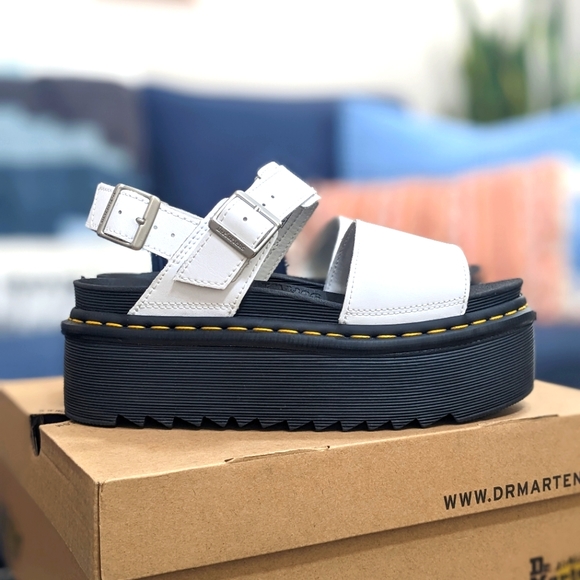 Dr. Martens Shoes - Dr Martens Voss leather strap platform sandals NIB 8